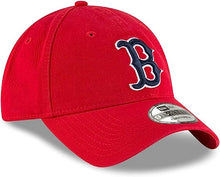 Load image into Gallery viewer, Boston Red Sox New Era MLB 9TWENTY 920 Adjustable Cap Hat Red Crown/Visor Navy Blue/White Logo