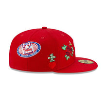 Load image into Gallery viewer, Philadelphia Phillies New Era MLB 59FIFTY 5950 Fitted Cap Hat Red Crown/Visor White Logo with Multiple Patches (World Series Champion)