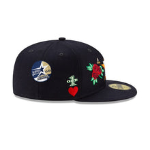 Load image into Gallery viewer, Houston Astros New Era MLB 59FIFTY 5950 Fitted Cap Hat Navy Crown/Visor Team Color Logo with Multiple Patches (World Series Champion)