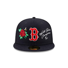 Load image into Gallery viewer, Boston Red Sox New Era MLB 59Fifty 5950 Fitted Cap Hat Navy Crown/Visor Team Color Logo with Multiple Patches (World Series Champions)