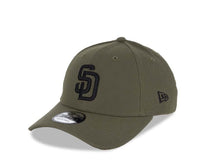Load image into Gallery viewer, San Diego Padres New Era MLB 9FORTY 940 Adjustable Cap Hat Olive Green Crown/Visor Black Logo