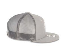 Load image into Gallery viewer, San Diego Padres New Era MLB 9FIFTY 950 Mesh Trucker Snapback Cap Hat Gray Crown/Visor White Logo