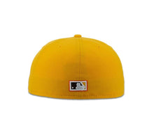 Load image into Gallery viewer, New Era MLB 59Fifty 5950 Fitted San Diego Padres Cap Hat Yellow Crown Dark Brown/White/Yellow/Orage Cooperstown Retro Logo Gray UV