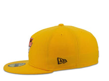 Load image into Gallery viewer, New Era MLB 59Fifty 5950 Fitted San Diego Padres Cap Hat Yellow Crown Dark Brown/White/Yellow/Orage Cooperstown Retro Logo Gray UV