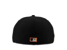 Load image into Gallery viewer, New Era MLB 59Fifty 5950 Fitted San Diego Padres Cap Hat Black Crown Brow/White/Yellow/Orage Cooperstown Retro Logo 2016 All-Star Game Side Patch Gray UV