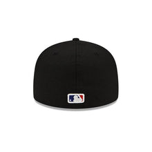 Load image into Gallery viewer, Chicago White Sox New Era MLB 59Fifty 5950 Fitted Hat Royal Black Crown/Visor White Logo with World Series Champions 2005 Patches Gray UV
