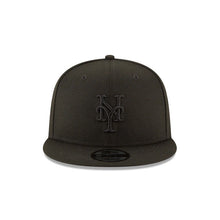 Load image into Gallery viewer, New York Mets New Era MLB 9FIFTY 950 Snapback Cap Hat Black Crown/Visor Black Logo