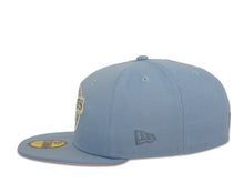 Load image into Gallery viewer, San Diego Padres New Era MLB 59Fifty 5950 Fitted Cap Hat Sky Blue Crown Pink/Aqua Baseball Club Retro Logo 1992 All-Star Game Side Patch
