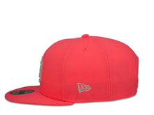 Load image into Gallery viewer, San Diego Padres New Era MLB 9Fifty 950 Snapback Cap Hat Light Pink Crown White Logo 25th Anniversary Side Patch Gray UV