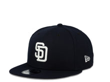 Load image into Gallery viewer, San Diego Padres New Era MLB 9Fifty 950 Snapback Cap Hat Navy Crown White Logo 25th Anniversary Side Patch Gray UV