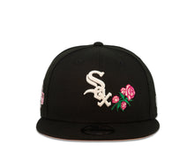 Load image into Gallery viewer, Chicago White Sox New Era MLB 9Fifty 950 Snapback Cap Hat Black Crown White Logo with Rose 2005 World Series Side Patch Pink UV