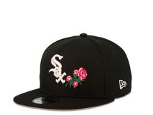 Load image into Gallery viewer, Chicago White Sox New Era MLB 9Fifty 950 Snapback Cap Hat Black Crown White Logo with Rose 2005 World Series Side Patch Pink UV