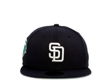 Load image into Gallery viewer, San Diego Padres New Era MLB 59Fifty 5950 Fitted Cap Hat Navy Crown White Logo 1992 All-Star Game Side Patch Mint UV