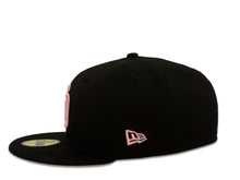 Load image into Gallery viewer, San Diego Padres New Era MLB 59Fifty 5950 Fitted Cap Hat Black Crown Pink Logo 2016 All-Star Game Side Patch Pink UV