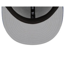 Load image into Gallery viewer, Los Angeles Dodgers New Era MLB 59Fifty 5950 Fitted Hat Royal Blue Crown/Visor White Team Color Logo with Multiple Patches Gray UV (City Transit)