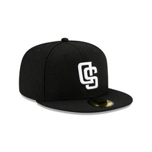 Load image into Gallery viewer, San Diego Padres New Era MLB 59Fifty 5950 Fitted Cap Hat Black Crown/Visor White Color Logo (Upside Down)