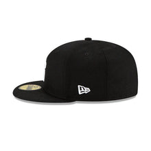 Load image into Gallery viewer, San Diego Padres New Era MLB 59Fifty 5950 Fitted Cap Hat Black Crown/Visor White Color Logo (Upside Down)