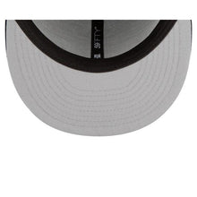 Load image into Gallery viewer, San Diego Padres New Era MLB 59Fifty 5950 Fitted Cap Hat Black Crown/Visor White Color Logo (Upside Down)