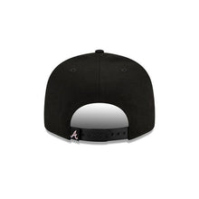 Load image into Gallery viewer, Atlanta Braves New Era MLB 9Fifty 950 Snapback Cap Hat Black Crown/Visor White/Pink Logo Pink UV (Team Drip)