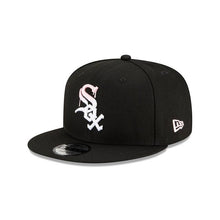 Load image into Gallery viewer, Chicago White Sox New Era MLB 9Fifty 950 Snapback Cap Hat Black Crown/Visor White/Pink Logo Pink UV (Team Drip)