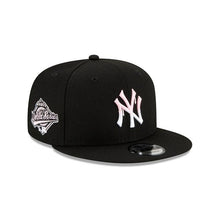 Load image into Gallery viewer, New York Yankees New Era MLB 9Fifty 950 Snapback Cap Hat Black Crown/Visor White/Pink Logo Pink UV (Team Drip)