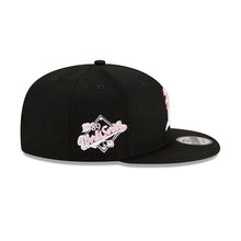 Load image into Gallery viewer, Oakland A's Athletics New Era MLB 9Fifty 950 Snapback Cap Hat Black Crown/Visor White/Pink Logo Pink UV (Team Drip)