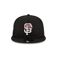 Load image into Gallery viewer, San Francisco Giants New Era MLB 9Fifty 950 Snapback Cap Hat Black Crown/Visor White/Pink Logo Pink UV (Team Drip)