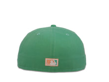 Load image into Gallery viewer, San Diego Padres New Era MLB 59Fifty 5950 Fitted Cap Hat Mint Crown White Logo 2016 All-Star Game Side Patch Peach UV