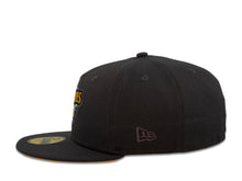 Load image into Gallery viewer, San Diego Padres New Era MLB 59Fifty 5950 Fitted Cap Hat Dark Gray Crown Yellow/White Logo Baseball Club Retro Logo 1992 All-Star Game Side Patch