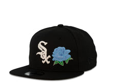 Load image into Gallery viewer, Chicago White Sox New Era MLB 9Fifty 950 Snapback Cap Hat Black Crown White Logo with Rose 2005 World Series Side Patch Gray UV
