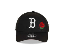 Load image into Gallery viewer, Boston Red Sox New Era MLB 9Forty 940 The League Snapback Closure Cap Hat Black Crown/Visor Black/White Logo with Rose Pink UV