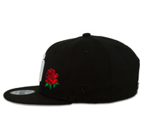 Load image into Gallery viewer, San Diego Padres New Era MLB 9Fifty 950 Snapback Cap Hat Black Crown White Logo with Rose Gray UV