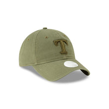 Load image into Gallery viewer, (Women) Texas Rangers New Era MLB 9TWENTY 920 Adjustable Cap Hat Olive Crown/Visor Olive Logo
