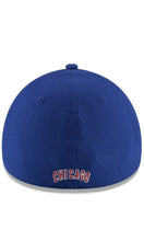 Load image into Gallery viewer, Chicago Cubs New Era MLB 39Thirty 3930 Flexfit Cap Hat Diamond Era Fabric Team Color Royal Blue Crown/Visor Red/White Logo 2016 World Series Side Patch
