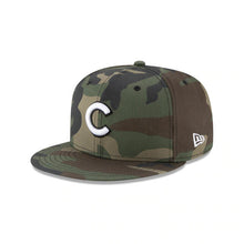 Load image into Gallery viewer, Chicago Cubs New Era MLB 59FIFTY 5950 Fitted Cap Hat Camo Crown/Visor White/Black Logo