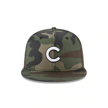 Load image into Gallery viewer, Chicago Cubs New Era MLB 59FIFTY 5950 Fitted Cap Hat Camo Crown/Visor White/Black Logo