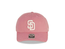 Load image into Gallery viewer, San Diego Padres '47 Brand MLB Clean Up Adjustable Cap Hat Pink Crown/Visor White Logo