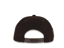 Load image into Gallery viewer, San Diego Padres New Era MLB 9Fifty 950 Snapback Cap Hat Dark Brown Crown/Visor White/Gold Logo Friar Side Patch