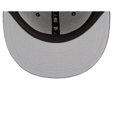 Load image into Gallery viewer, New York Yankees New Era MLB 59Fifty 5950 Fitted Hat Navy Crown/Visor White Team Color Logo with Multiple Patches Gray UV (City Transit)