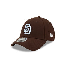 Load image into Gallery viewer, San Diego Padres New Era MLB 9FORTY 940 Adjustable Cap Hat Brown Crown/Visor Sky Blue Logo (Father’s Day)