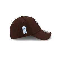 Load image into Gallery viewer, San Diego Padres New Era MLB 9FORTY 940 Adjustable Cap Hat Brown Crown/Visor Sky Blue Logo (Father’s Day)