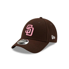 Load image into Gallery viewer, San Diego Padres New Era MLB 9FORTY 940 Adjustable Cap Hat Dark Brown Crown/Visor Pink Logo Mother's Day 2020