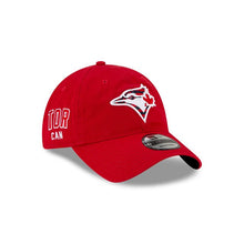 Load image into Gallery viewer, Toronto Blue Jays New Era MLB 9TWENTY 920 Adjustable Cap Hat Red Crown/Visor Team Color Logo