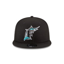Load image into Gallery viewer, Florida Marlins New Era MLB 9FIFTY 950 Snapback Cap Hat Black Crown/Visor Team Color Logo