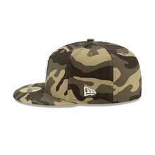 Load image into Gallery viewer, San Francisco Giants New Era MLB 59FIFTY 5950 Fitted Cap Hat Camo (Desert) Crown/Visor White/Black Logo (Armed Forces Day)