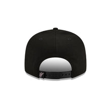 Load image into Gallery viewer, Florida Marlins New Era MLB 9FIFTY 950 Snapback Cap Hat Black Crown/Visor White/Pink Logo Pink UV (Team Drip)