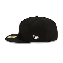 Load image into Gallery viewer, New York Yankees New Era MLB 59Fifty 5950 Fitted Cap Hat Black Crown/Visor White/Pink Logo Pink UV (Team Drip)