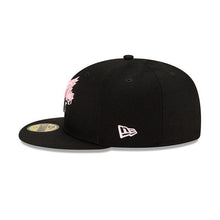 Load image into Gallery viewer, Toronto Blue Jays New Era MLB 59Fifty 5950 Fitted Cap Hat Black Crown/Visor White/Pink Logo Pink UV (Team Drip)