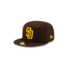 Load image into Gallery viewer, (Infant) San Diego Padres New Era MLB 59FIFTY 5950 Fitted My 1st Cap Hat Brown Crown/Visor Team Color Logo