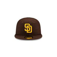 Load image into Gallery viewer, (Infant) San Diego Padres New Era MLB 59FIFTY 5950 Fitted My 1st Cap Hat Brown Crown/Visor Team Color Logo